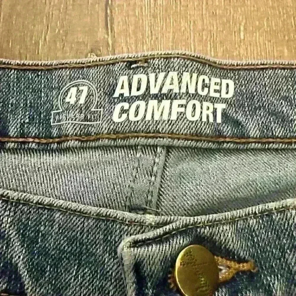 WRANGLER‎ 47MACSB Advanced Comfort Jeans Mens 36x30 Blue Regular Fit